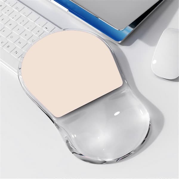 Kontormusemåtte med håndledsstøtte Ergonomisk Gaming Desktop Musemåtte Håndledsstøtte til PC Bærbar Computer Støtte Haze blue