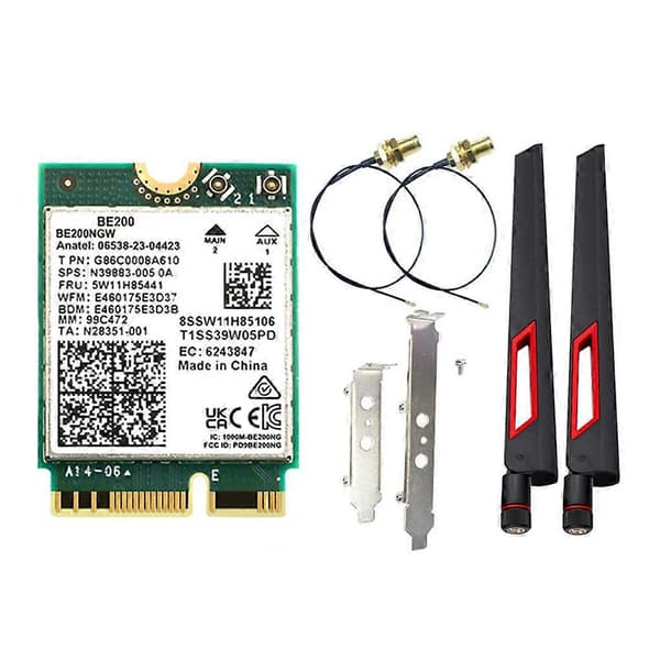 BE200 WiFi 7 -kortti + 10DBi-antenni Bluetooth 5.4 WiFi-sovitin