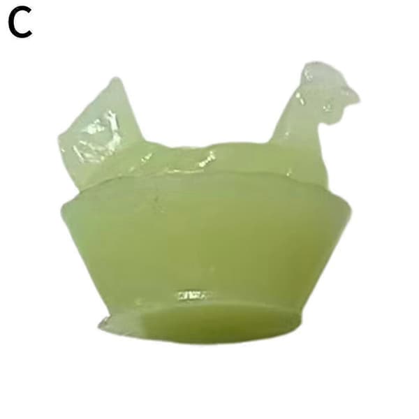 Mini høne ornament kreativt håndværk Luminous Green/1pcs