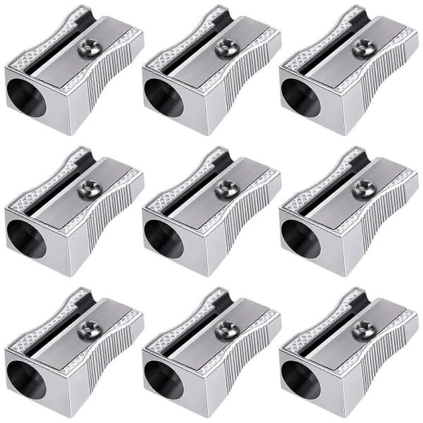 48-pack metall mini pennvässare silver enkelhålsvässare