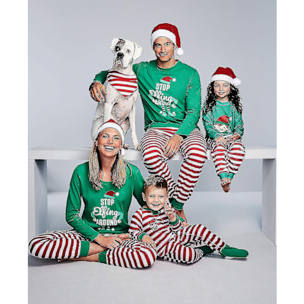 Loungewear Familjematchande Julpyjamas för Herrar, Damer och Barn - Nattkläder Baby 120