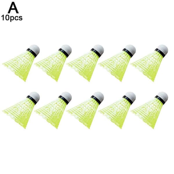 10 stk. plastbadminton lettvektsbadminton for trening | ❃ E4L5 yellow 10pc