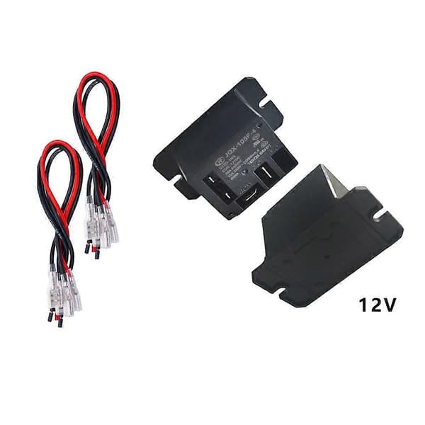 2 kpl tehorele SPST-kela 8 pikaliitinjohdolla minirele HF105F-4-8X DC12V Black Dc12v