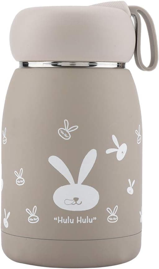 Isolerad mugg i rostfritt stål, vakuumförseglad, attraktiv design (kaffefärg)