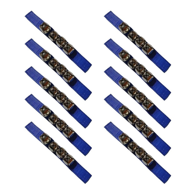Mörkblå 10 st Orff-handklocka, multi-facetterad handklocka för förmågautveckling, dansinstrument