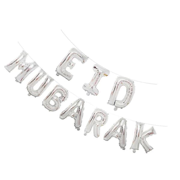 Juhlalateksi-ilmapallot Eid Mubarak -kirjainilmapallot juhliin, 23 kpl