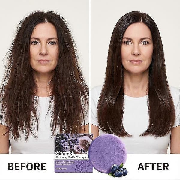 Blueberry Fields Shampoo & Balsam Sæt til Reduktion af Hårtab og Sund Hovedbund Shampoo