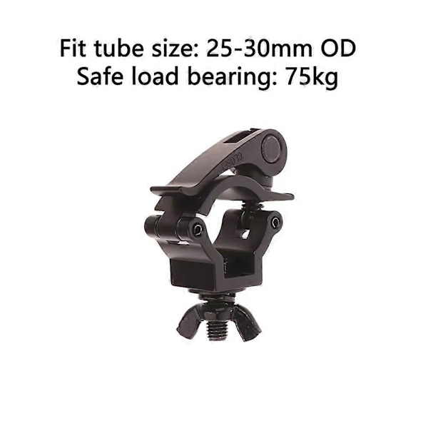 Quick Release Enkelt Ring Spænde Klemme Quick Release Klemme Rør Quick Release Klemme Black