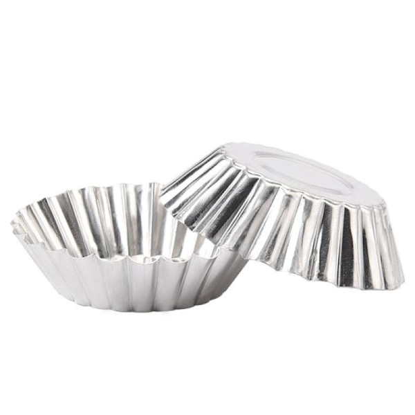 Aluminium Muffin Cupcake Form Bageforme Varm Geléform Bageplader 20stk(f2)
