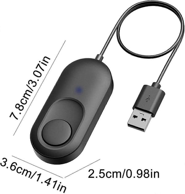 Musseflytter, USB-driverfri uopdagelig mussejiggler til computer, musbevægelsessimulering til computeropvågning