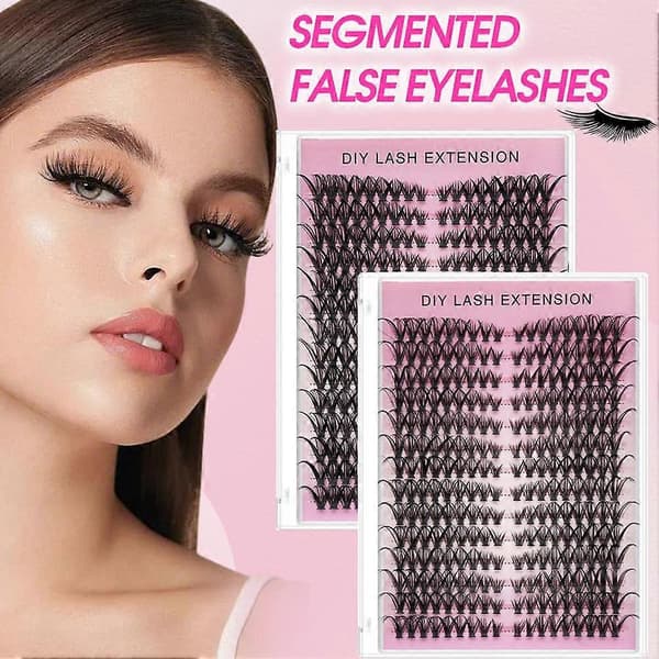 Yksittäiset tekoripset segmentoidut klusteriripset meikkiin juhliin M7M7 80P 1set