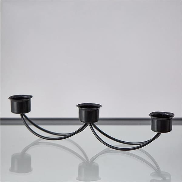 8-pack candle holders for DIY candlesticks Black Black 11