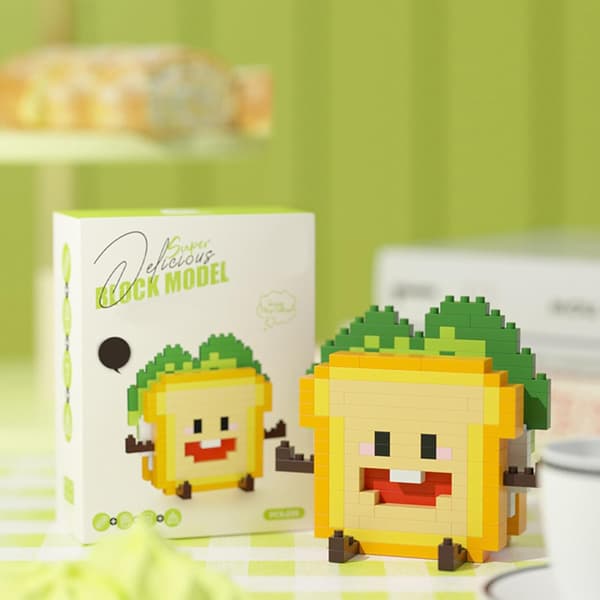 Sæt med miniature mad-byggeklodser (Vitality Sandwich, 285 dele)