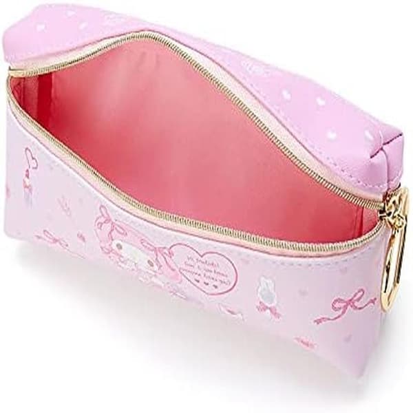Anime Tecknad Pennfodral Stor Kapacitet Läder Pennfodral Väskor Skolmaterial Kontorsmaterial Flickleksaker Presenter (Rosa)