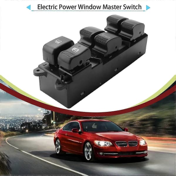 Elektrisk hovedbryter for vindusheis til 2012 Isuzu D-Max Dmax Pickup 8981922511-God noir