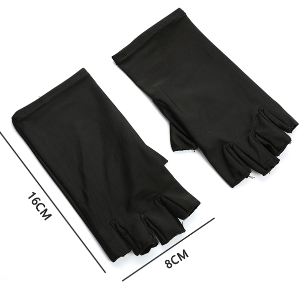 UV protection gloves for UV light/UV lamp 1 pair Black 18
