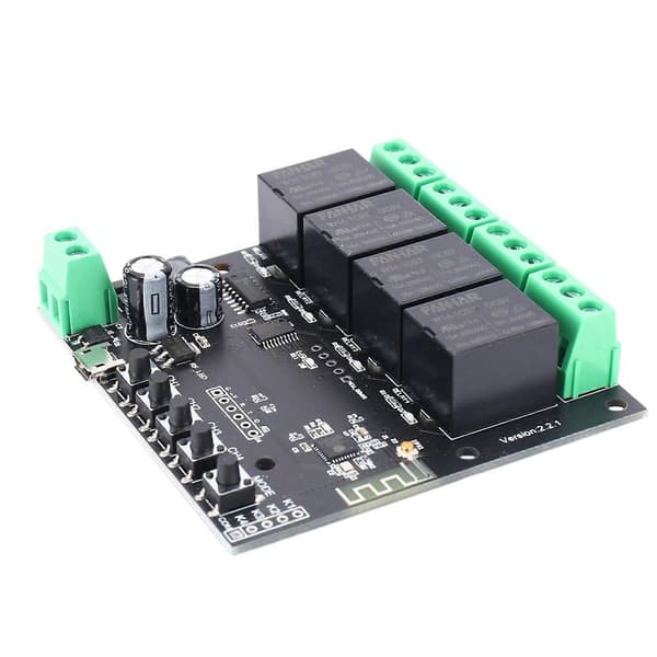 3X 4CH Tuya Switch WiFi Switch Modul Trådløst Relæ Smart Life APP Fjernbetjening Smart Timer til Smart Home Switch Black
