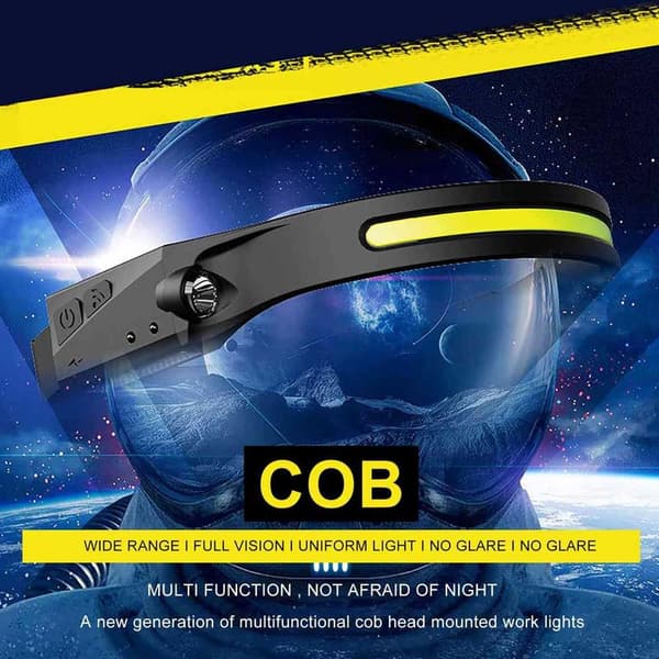 LED Pandelampe Løb Letvægts COB XPE sort black