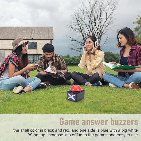 Game Answer Buzzer, Game Buzzer, Alarm Sound, Play Button with Light, Trivia Quiz, Got Talent