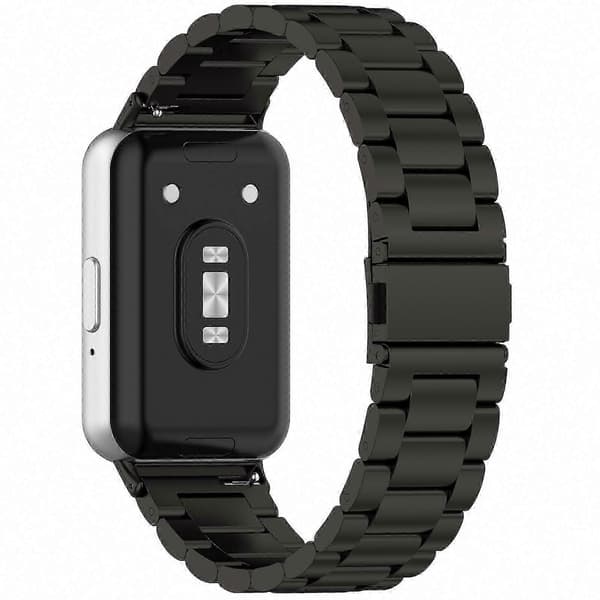 Galaxy Fit 3 Klokkereim i rustfritt stål – erstatningsreim Black