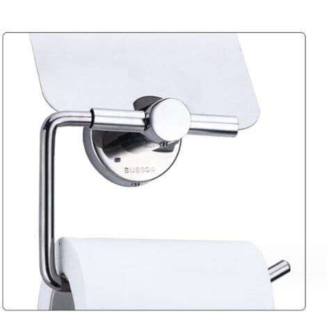 Minimalistisk og moderne toalettpapirholder i rustfritt stål med sprutbeskyttelse