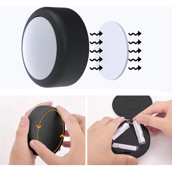 LED spotlight, 13 colors, dimmer, remote control, 6-pack
