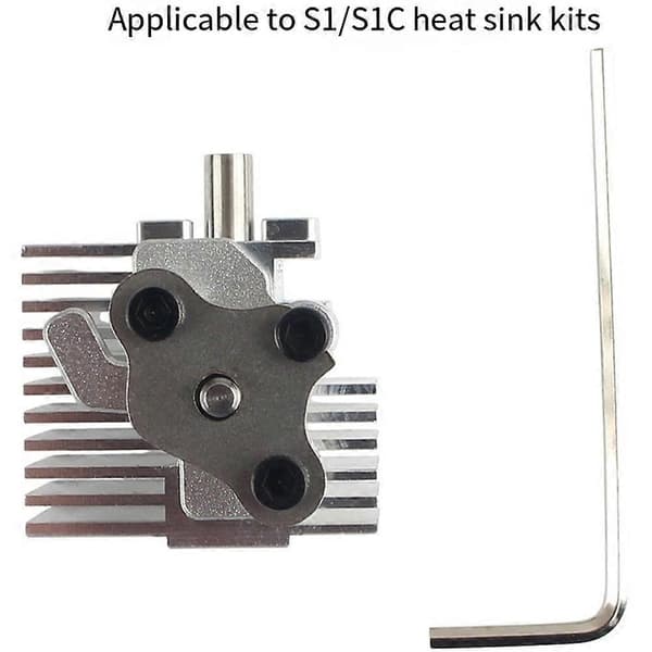Radiator til Anycubic Kobra S1/S1 Combo, reservedele til 3D-printerekstruder Silver