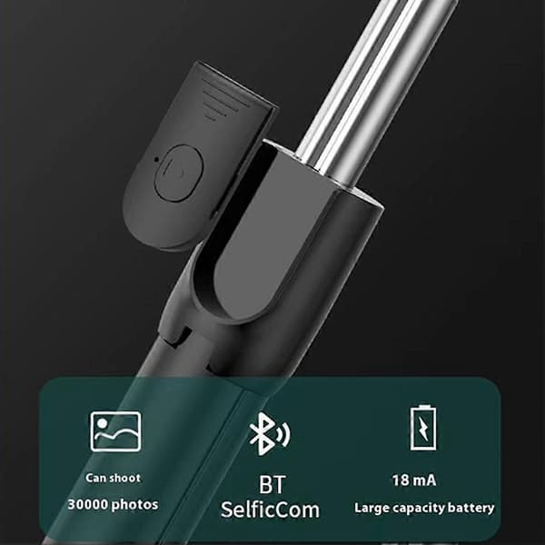 Mobiltelefon Bluetooth Selfie Stick Holder Fylllys G0R5 black one size