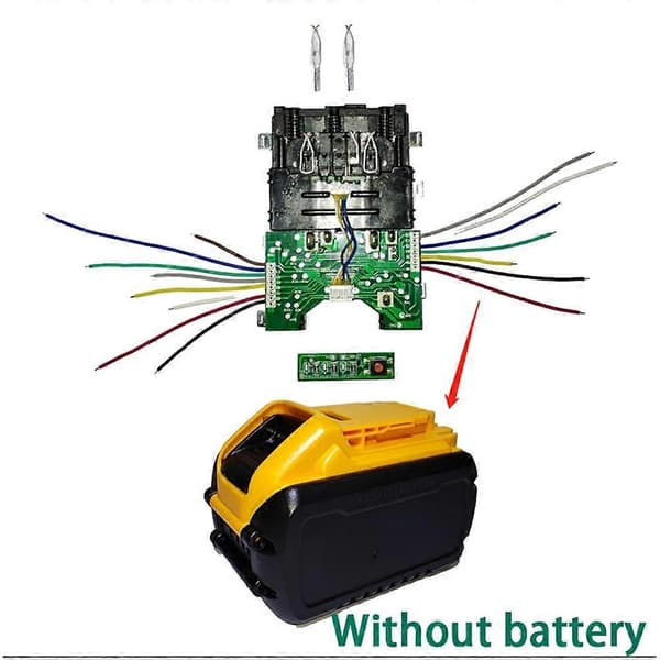 DCB612 Litiumbatteri BMS PCBA Laddningsskyddskretskort för DeWalt 20V 60V Li-Ion-batteri