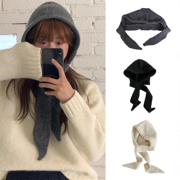 Varm Balaclava Stickad Mössa Unisex Vinter Sportmössa Mångsidigt Modeaccessoar för Vinterpendling Khaki Black