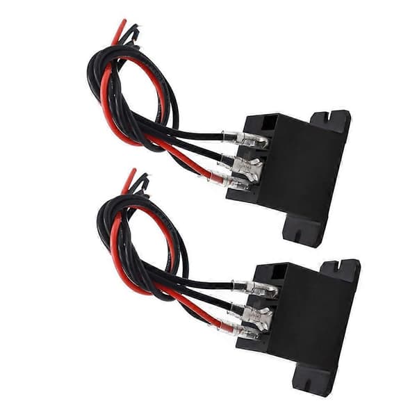 2 STK Strømrelæ SPST Spole med 8 Hurtigforbindelsesterminaler Ledninger Minirelæ HF105F-4-8X DC12V Black Dc12v