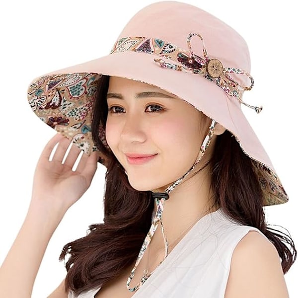 Sun Hats for Women,Lovely Summer Ladies Sun Hat Floppy,Packable,uv Protection UPF 50+