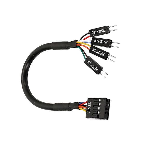 Bundkort Nulstil Strøm SW Switch Jumper Kabel til ASUS ROG Front F_PANEL Tilslutningskabel Switch Opstartskabel Noir