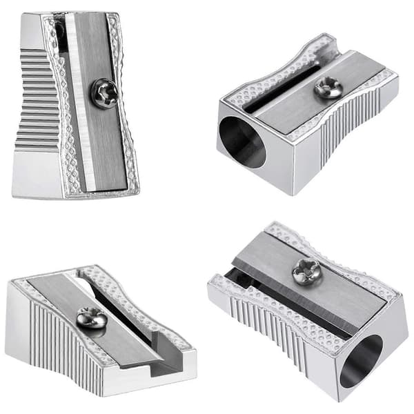 48-pack metall mini pennvässare silver enkelhålsvässare