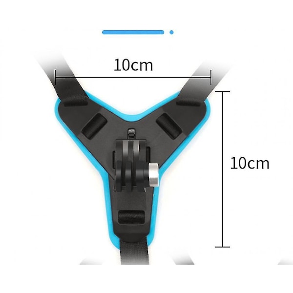 Svart hakfäste med motorcykelhjälm rem + extra för olika scenarier platt och böjd självhäftande fäste för Gopro insta360-dji-sjcam-a