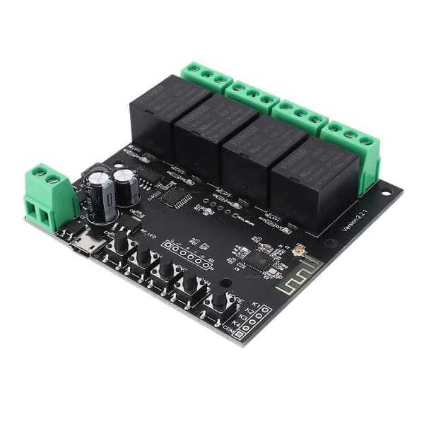 3X 4CH Tuya Switch WiFi Switch Modul Trådløst Relæ Smart Life APP Fjernbetjening Smart Timer til Smart Home Switch Black