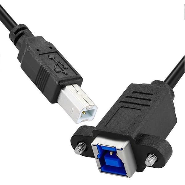 USB 3.0 Typ-B hona till USB2.0 Typ-B hane förlängningskabel 5 Gbps för disk SSD kamera data 30 cm