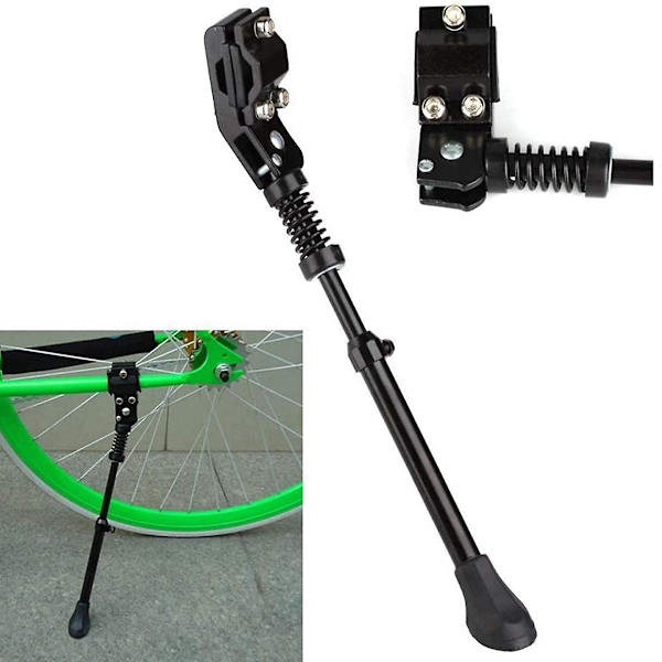 Cykelstativ Justerbar cykelstativ Cykelstöd i aluminiumlegering Sparkställ Sidopassad landsvägscykel vuxencykel Black