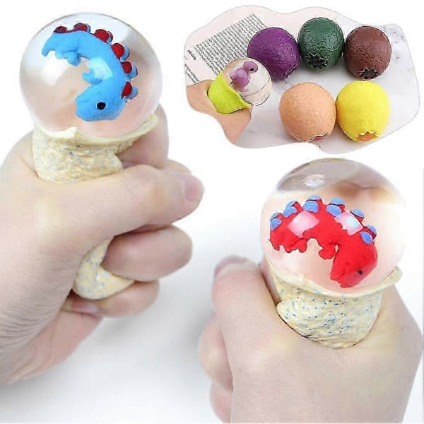 Dinosaurieegg Leker Klem Dinosaurieegg Fidget Stress Relief Leker[D]