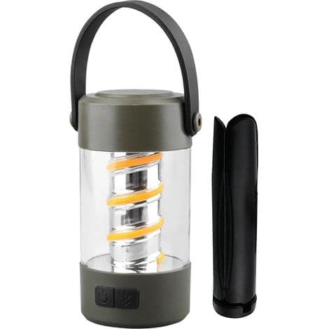 Campinglanterne med højttaler, LED-lanternelampe med højttaler, stereo campinglanterne