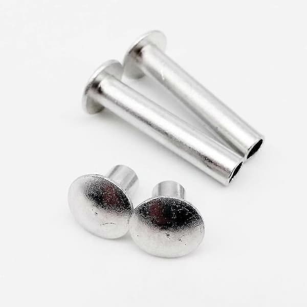 Nitter Aluminium Rund Fladhoved Semi-hul Nitte M2 50pcs 4mm