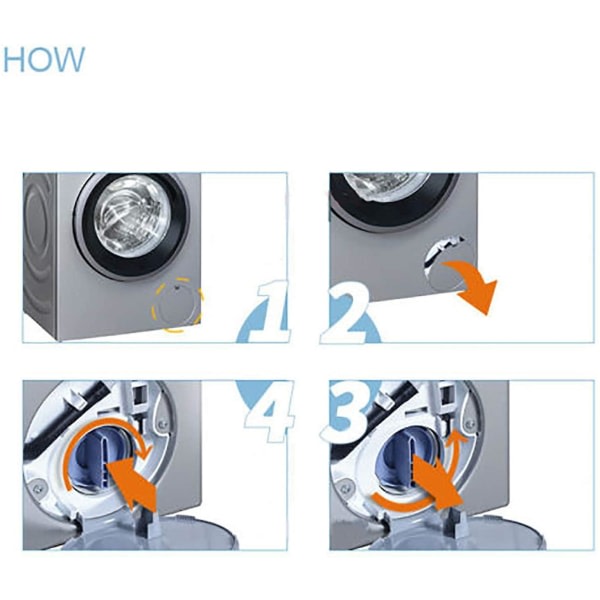 Avtappningsplugg för Siemens Bosch Wm1095/1065 Wd7205, Starlight Tvättmaskin Avloppspump