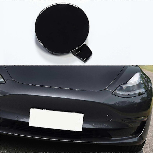 Udskiftning af frontdæksel til Tesla Model 3, sort trækkrog kofanger