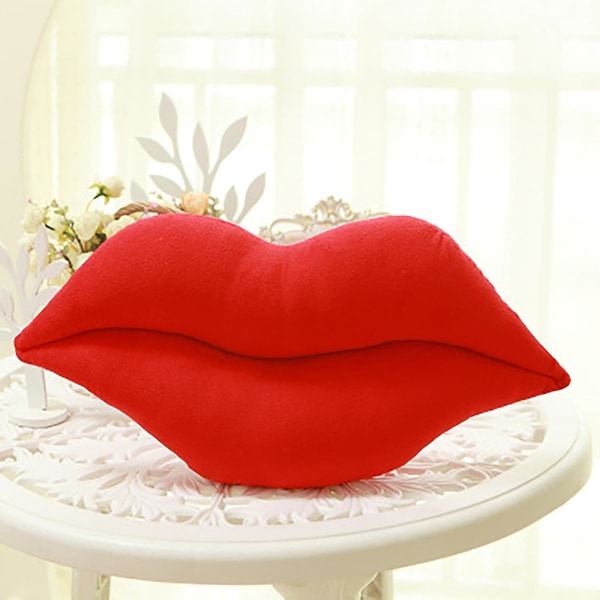 Pute Lips Plysjleker Sexy Røde Lepper Store Lepper Pude Valentinsdag Gave