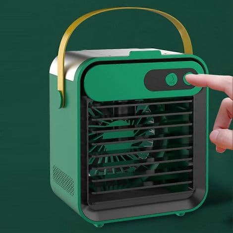 Mini bærbar USB genopladelig bordventilator, bærbar aircondition