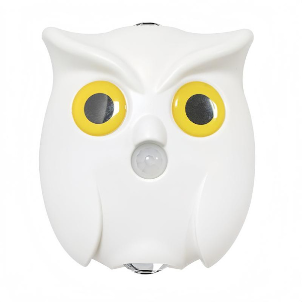 Owl Wall Lamp - Magnetic Base Dimmable LED Night Light (1pc)*silver* silver