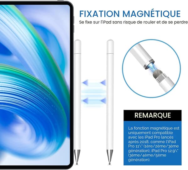 Stylus, højfølsom kapacitiv stylus, magnetisk hætte