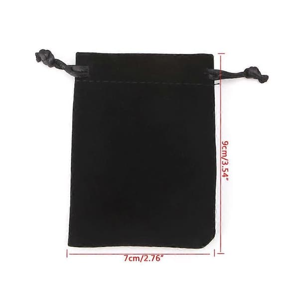 Tarot Plate Strike Fox Board Divination Metaphysical Altar Tarot Game Accessories Flannel Drawstring Storage Bag Grey