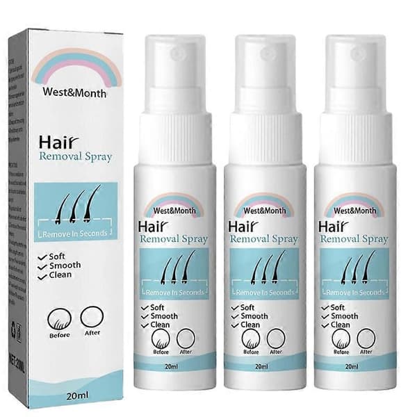 1-3 stk. Permanent Hårfjerningsspray Effektiv Nærende Kropspleje Mænd Hårfjerningsspray Smertefri Hårfjerning Varig Næring 3pcs