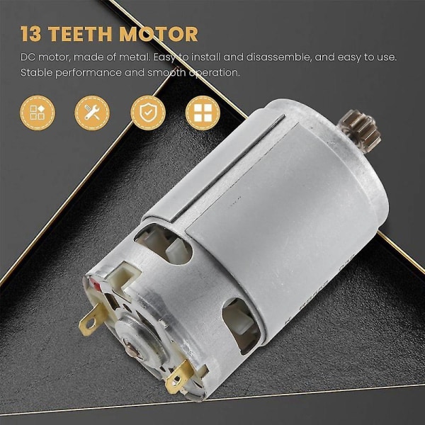 13 tænder motor 18V Udskiftning til BOSCH GSR 18-2-LI GSB 18-2-LI PSB 1800 LI-2 skruetrækker